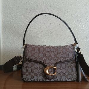 Nwt Coach Soft Tabby Shoulder Bag In Signature Jacquard
